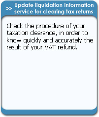 Update liquidation Information service for clearing tax returns